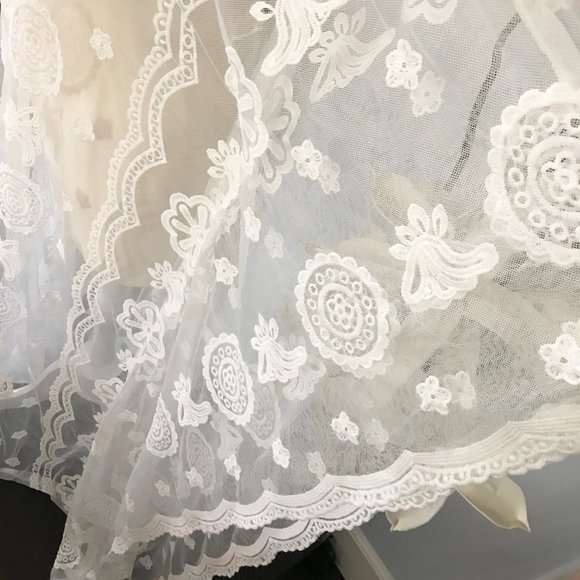 Boho Lace Cover Up Caftan Maxi OSFM - Picture 14 of 14